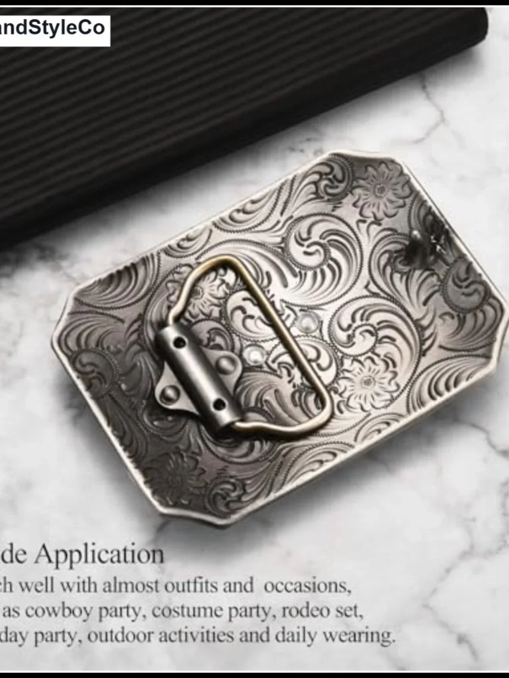 Western Cowboy Belt Buckle - Longhorn Bull Texas Horse Cross Prayer Rodeo